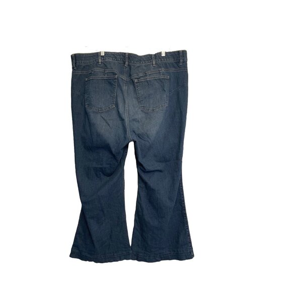 Torrid Bombshell Flare Premium Stretch Denim Jeans Booty Shaping Womens Size 24S - Picture 2 of 7